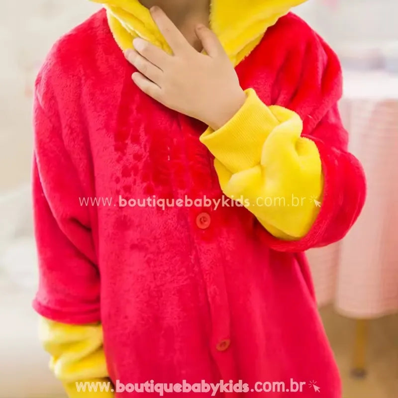 Macacão Infantil Temático Ursinho Pooh