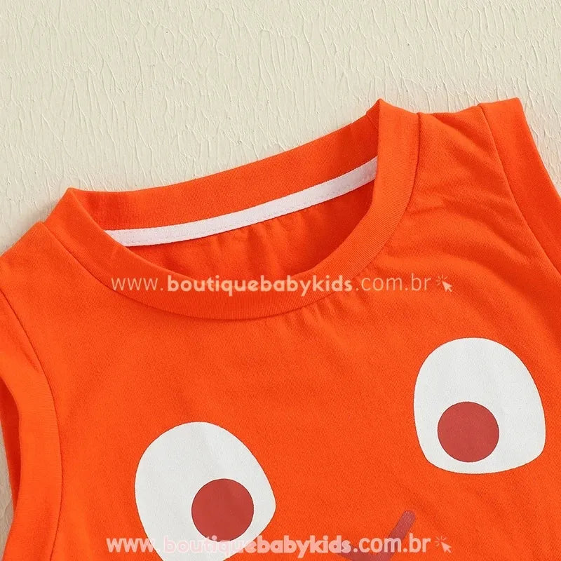 Macaquinho Bebê Temático Caranguejo