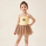 Maiô Infantil Ursinha Bailarina com Saia de Tule - Boutique Baby Kids