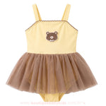 Maiô Infantil Ursinha Bailarina com Saia de Tule - Boutique Baby Kids