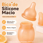Mamadeira de Silicone Baby Care 60ML Antigases e Livre de BPA - Boutique Baby Kids