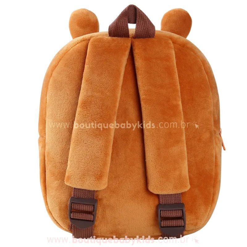 Mochila Infantil Peluciada Capivara