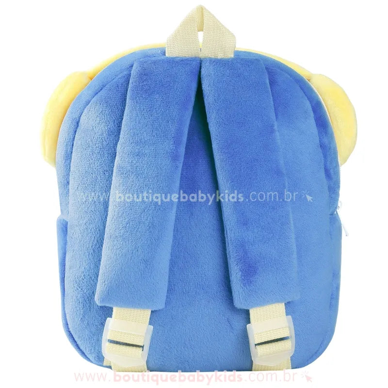 Mochila Infantil Peluciada Pinguim Brincalhão