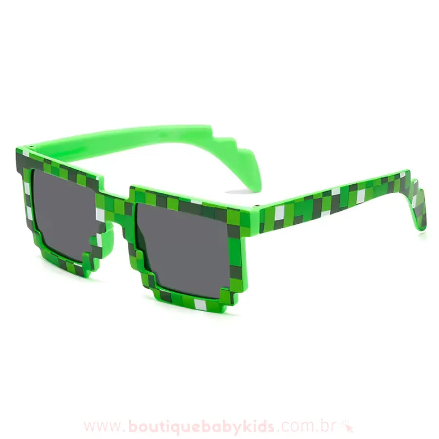 Óculos de Sol com Proteção Solar Minecraft Creeper Verde - Boutique Baby Kids