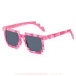 Óculos de Sol com Proteção Solar Minecraft Creeper Rosa - Boutique Baby Kids
