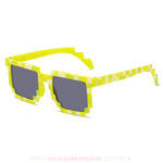 Óculos de Sol com Proteção Solar Minecraft Creeper Amarelo - Boutique Baby Kids