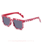 Óculos de Sol com Proteção Solar Minecraft Creeper Vermelho - Boutique Baby Kids