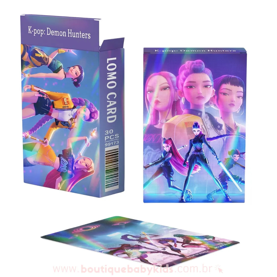 Photocards Holográficos Guerreiras do K-pop Huntrix  - 30 Peças - Boutique Baby Kids