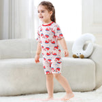 Pijama Infantil Curto Flamingo Pastèque em Fibra de Bambu Rosa - Boutique Baby Kids