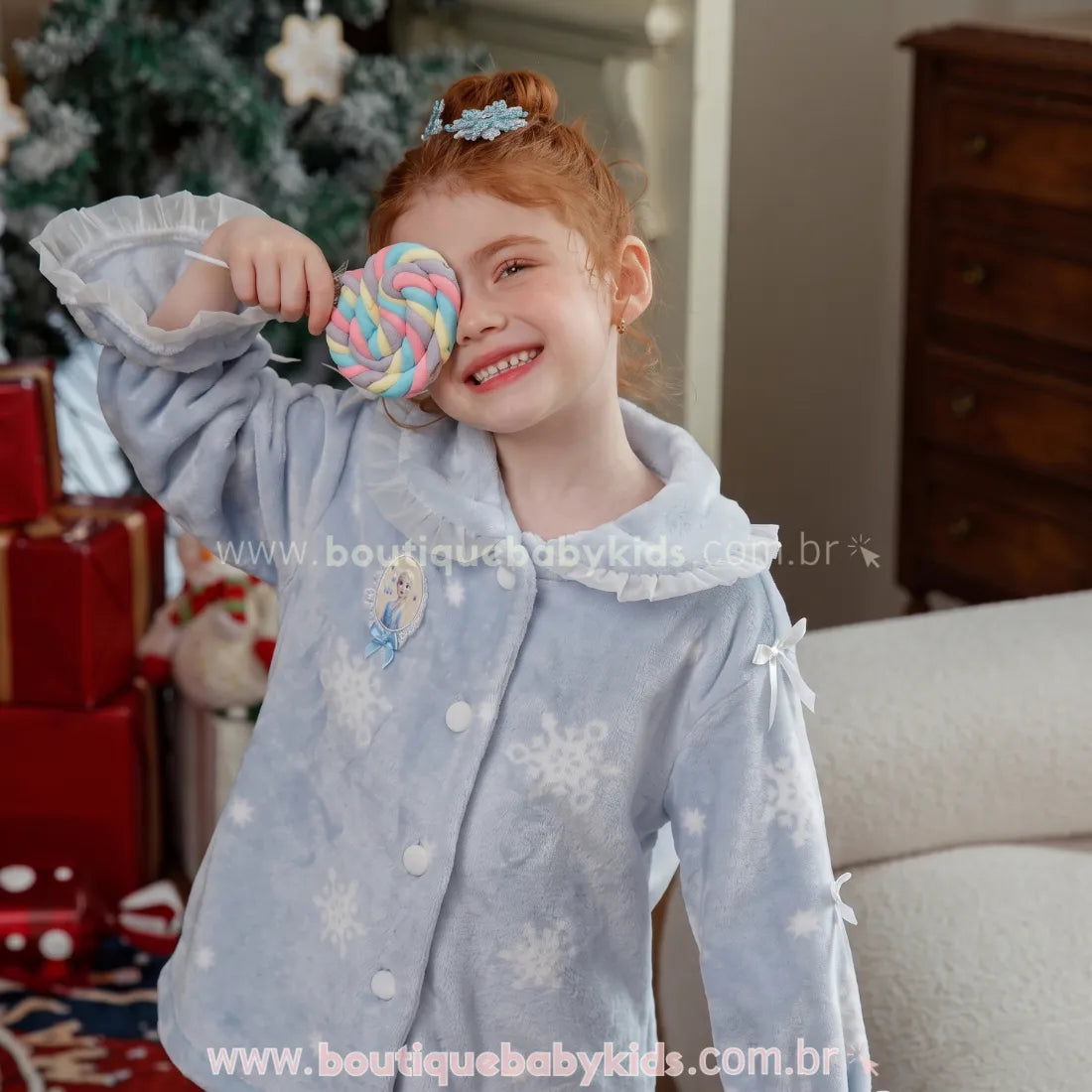 Pijama Infantil Frozen Elsa Sonho de Inverno - Boutique Baby Kids