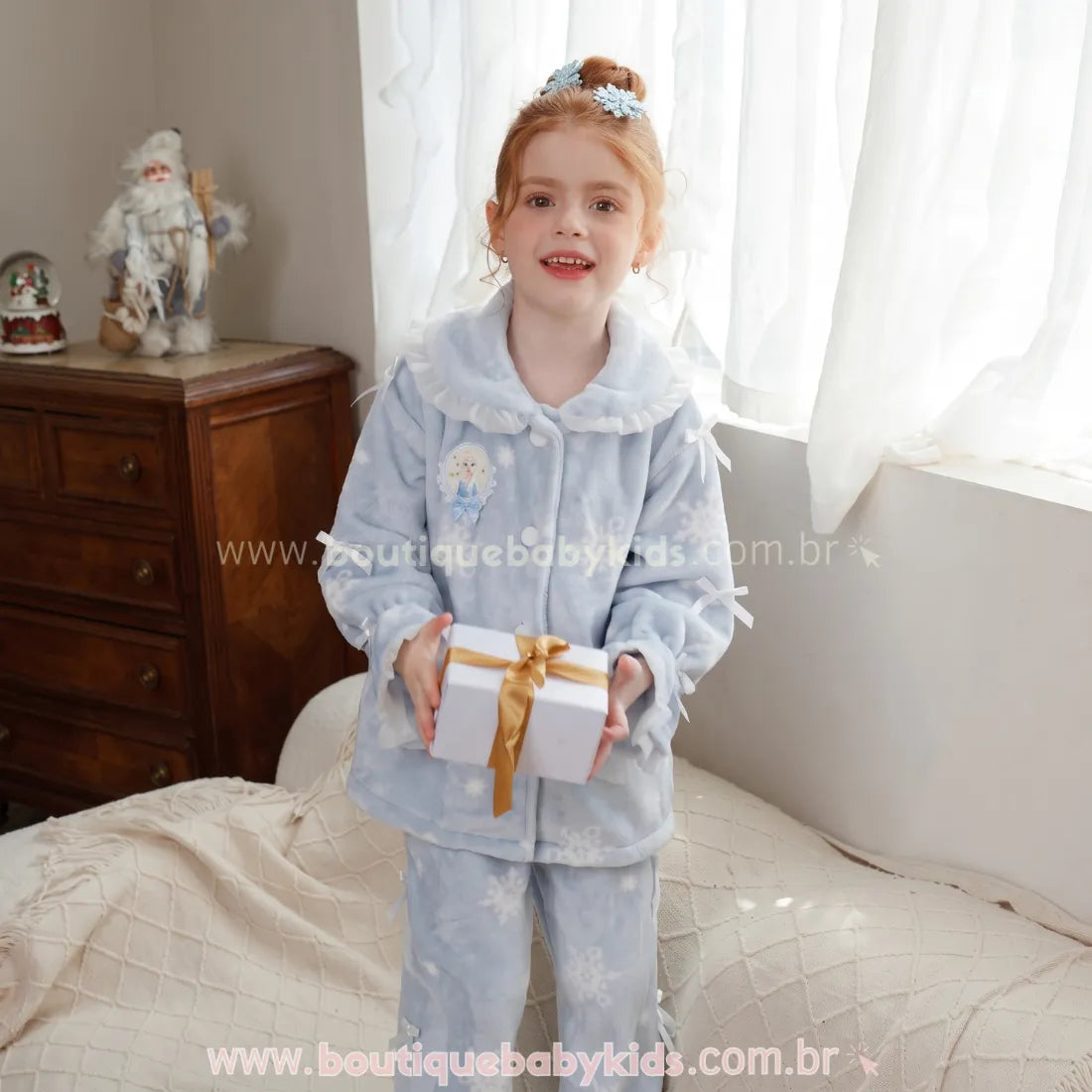 Pijama Infantil Frozen Elsa Sonho de Inverno - Boutique Baby Kids