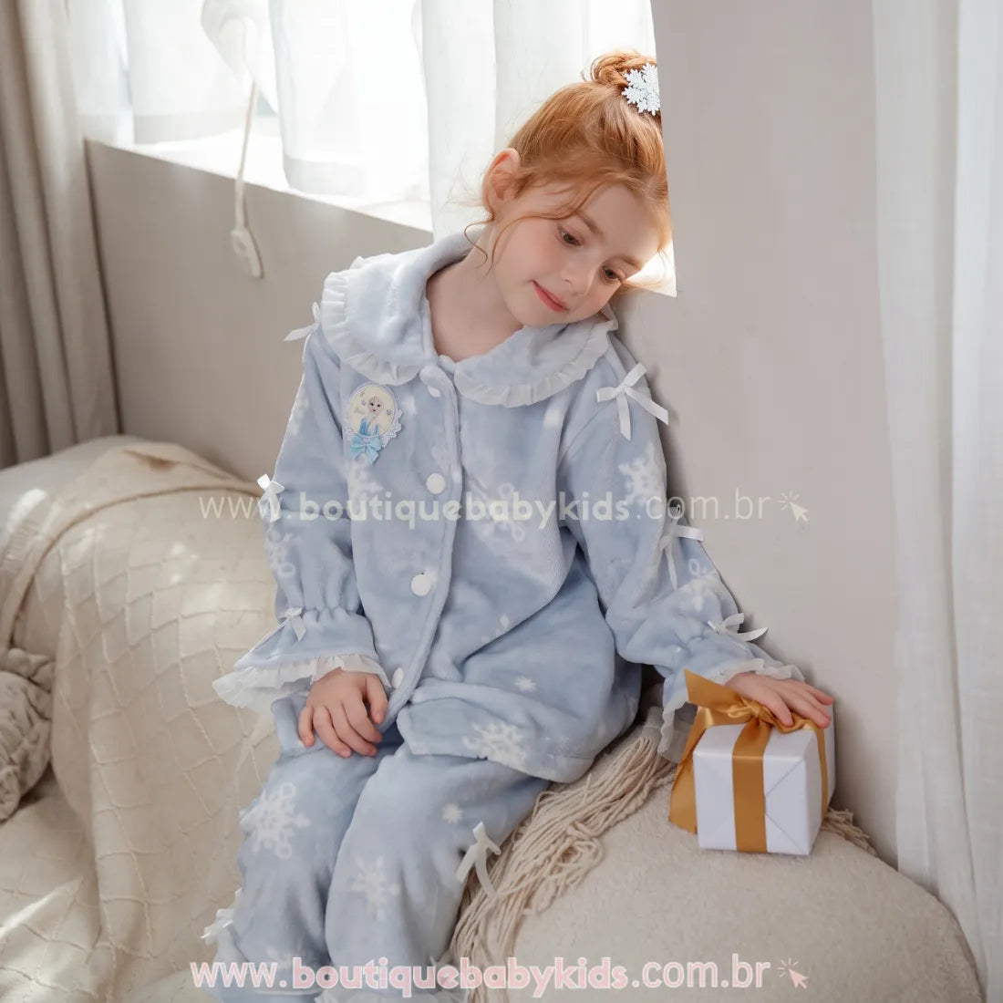 Pijama Infantil Frozen Elsa Sonho de Inverno - Boutique Baby Kids