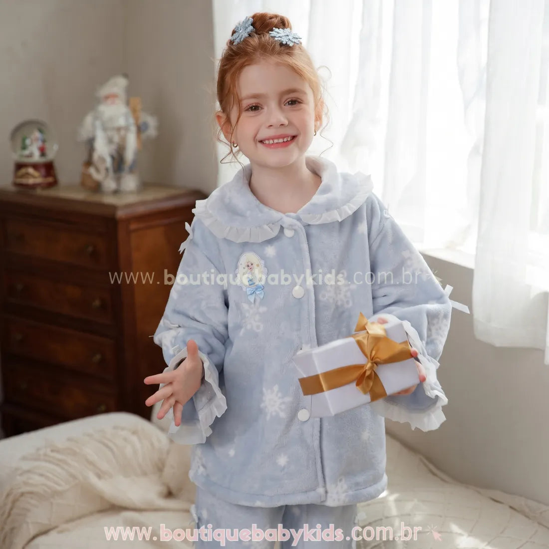 Pijama Infantil Frozen Elsa Sonho de Inverno - Boutique Baby Kids