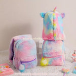 Video Mochila Infantil Unicórnio com Capuz Removível - Boutique Baby Kids
