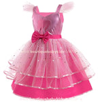 Vídeo do Vestido Infantil Temático Barbie Glamour, destacando o brilho do tecido metalizado rosa, os detalhes delicados em tule com aplicações douradas e o laço decorativo na cintura. Exibição em 360° do vestido, mostrando sua modelagem volumosa, acabamento sofisticado e inspiração no universo das princesas e da Barbie. Ideal para ocasiões especiais e festas temáticas.