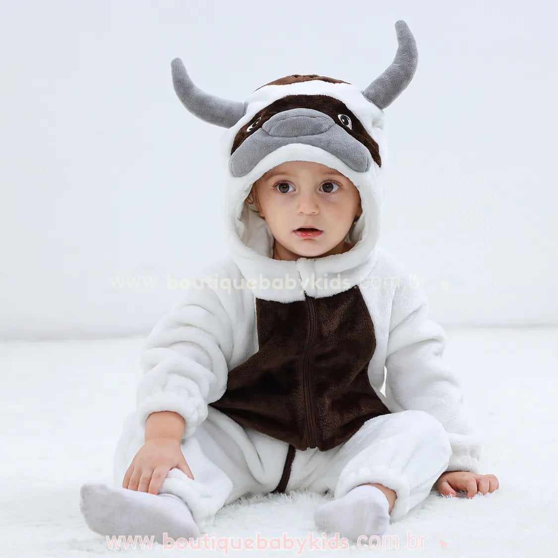 Video do Macacão Bebê Fantasia Bisão Appa Avatar - Boutique Baby Kids