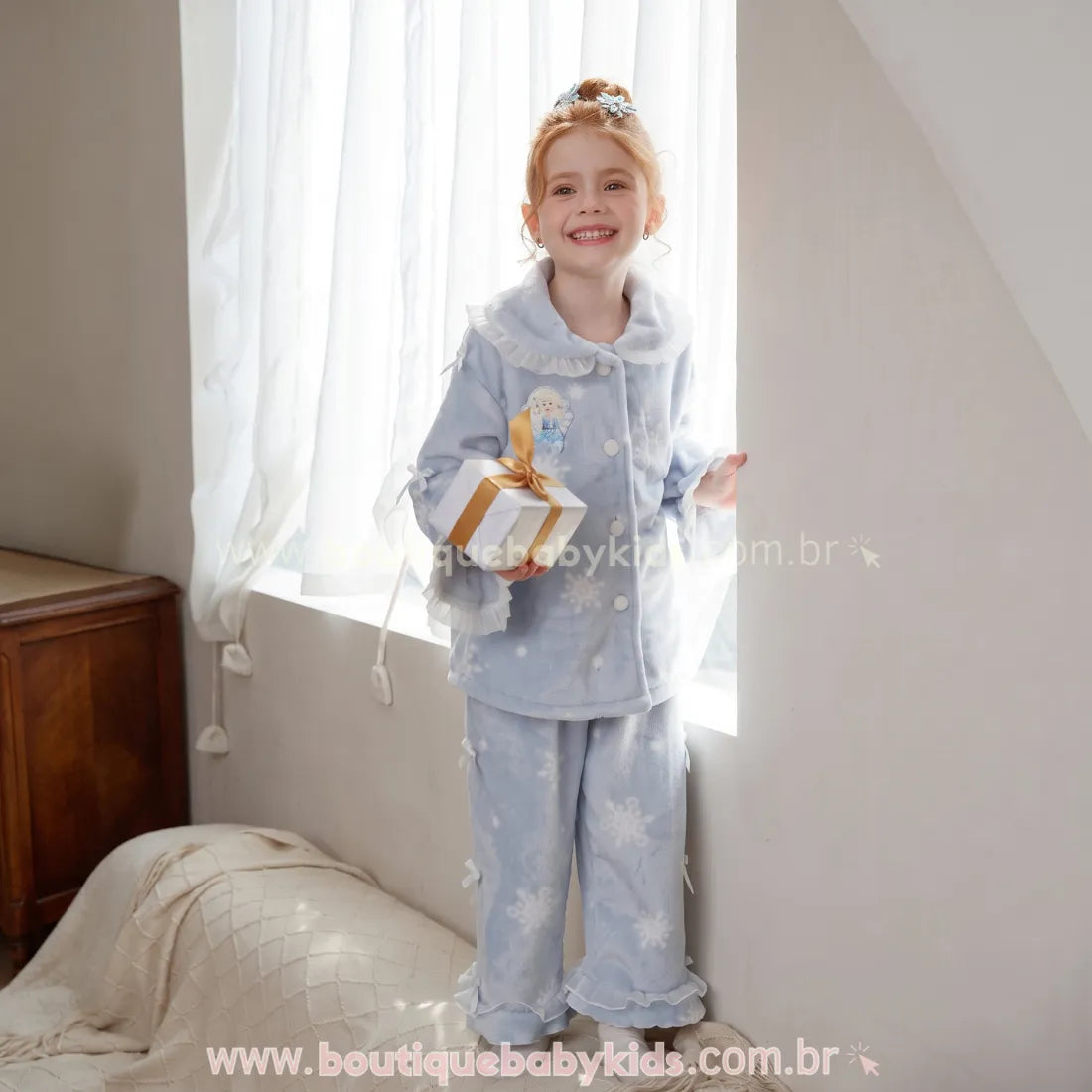 Pijama Infantil Frozen Elsa Sonho de Inverno - Boutique Baby Kids