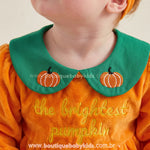 Romper Bebê Doce Abóborinha com Faixa para Halloween - Boutique Baby Kids