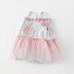 Romper Bebê Pequena Sereia com Tule e Pérolas - Boutique Baby Kids