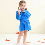 Roupão Infantil Temático Tubarãozinho do Mar com Capuz 3D Azul - Boutique Baby Kids 