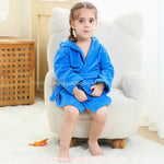 Roupão Infantil Temático Tubarãozinho do Mar com Capuz 3D Azul - Boutique Baby Kids 