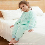 Saco de Dormir Infantil Estampa Crocodilo Manga Longa Verde - Boutique Baby Kids