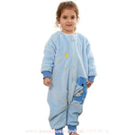 Saco de Dormir Infantil Dinossauro Manga Longa Azul - Boutique Baby Kids