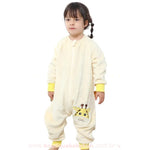 Saco de Dormir Infantil Bordado de Girafinha Manga Longa Amarelo - Boutique Baby Kids
