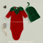 Saco de Dormir Bebê Moranguinho do Amor Manga Longa - Boutique Baby Kids