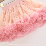 Saia Infantil Tutu Doce Bailarina com Tule e Babados Rosa - Boutique Baby Kids 