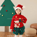 Saia Infantil Tutu Mini Árvore de Natal com Pompons - Boutique Baby Kids 