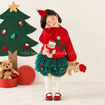 Saia Infantil Tutu Mini Árvore de Natal com Pompons - Boutique Baby Kids 