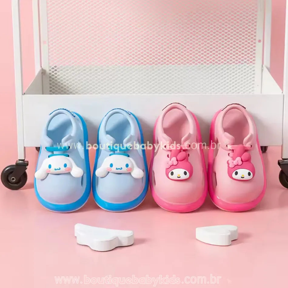 Sandália Infantil Temática Personagens Sanrio Cinnamorolle My Melody - Boutique Baby Kids