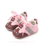 Tênis Bebê Primeiros Passos Gatinha Hello Kitty – Couro Ecológico Rosa - Boutique Baby Kids 