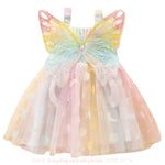 Vestido Bebê Fantasia Borboletinha Mágica – Asas 3D e Tule Colorido - Boutique Baby Kids