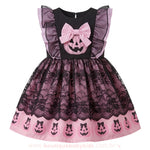 Vestido Infantil Abóborinha Cor-de-Rosa para Halloween - Boutique Baby Kids