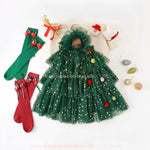 Vestido Infantil Tule Árvore Magia do Natal - Boutique Baby Kids