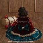 Vestido Infantil de Luxo Natal Imperial em Veludo - Boutique Baby Kids
