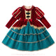 Vestido Infantil de Luxo Natal Imperial em Veludo - Boutique Baby Kids
