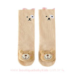Meia Bebê Bichinhos 3D Antiderrapante - Frete Grátis - Boutique Baby Kids