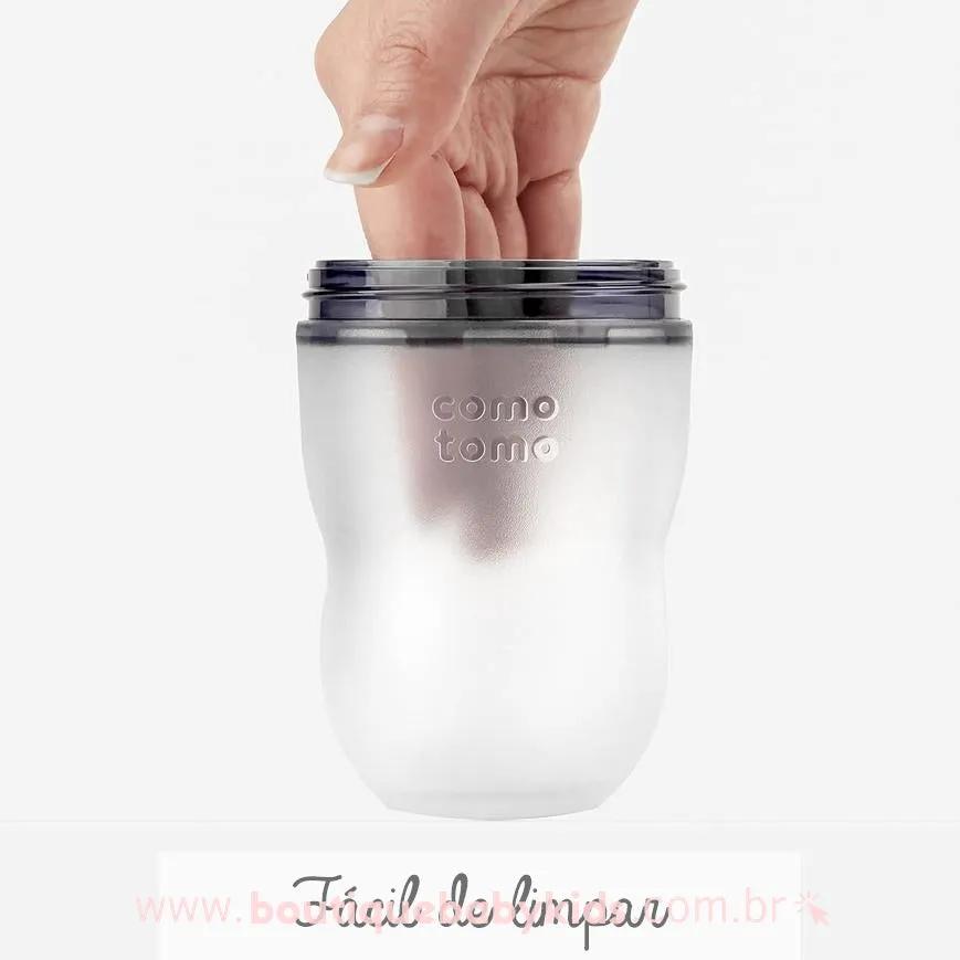 Mamadeira Silicone Comotomo Rosa 250ML - Boutique Baby Kids