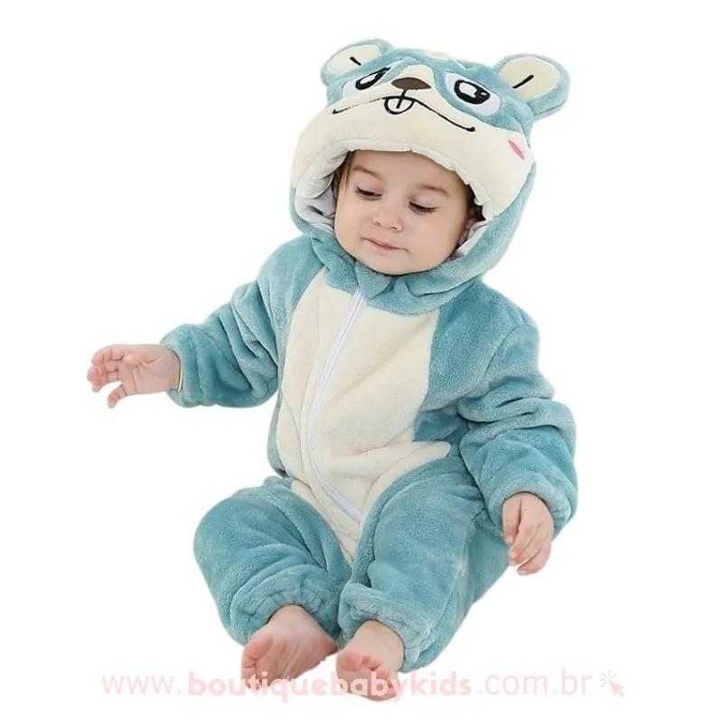 Macacão Bebê Inverno Fantasia Hamster Mesversário - Frete Grátis - Boutique Baby Kids