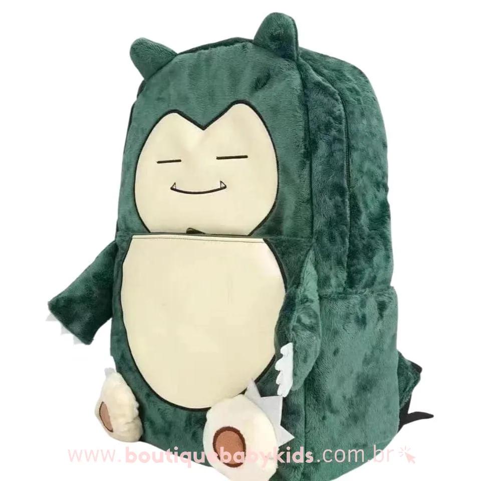 Mochila Infantil Pokémon Snorlax Verde - Boutique Baby Kids