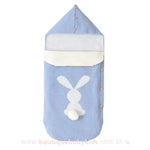 Saco de Dormir Bebê Inverno Tricot Coelhinho - Frete Grátis