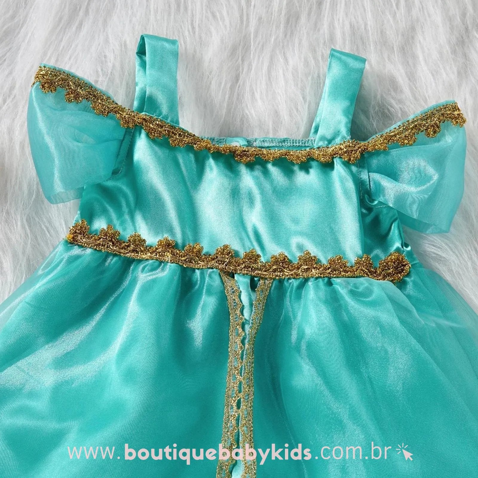 Vestido Infantil Moana Baby Temática Roupa Fantasia Desenho