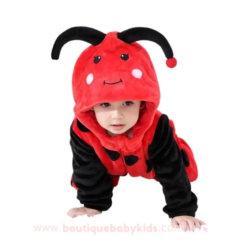 Macacão Bebê Inverno Fantasia Joaninha - Frete Grátis - Boutique Baby Kids
