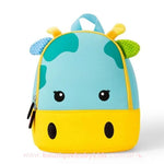 Mochila Infantil Costas Girafinha Verde 3D Zoo - Frete Grátis