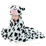 Toalha Infantil Divertida Vaquinha - 0 a 4 Anos - Frete Grátis - Boutique Baby Kids