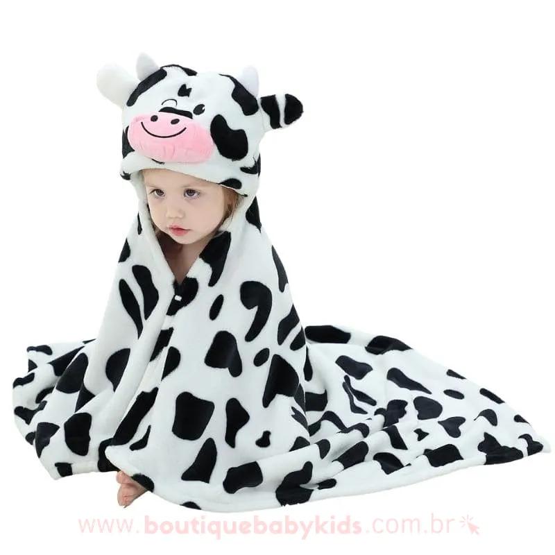 Toalha Infantil Divertida Vaquinha - 0 a 4 Anos - Frete Grátis - Boutique Baby Kids