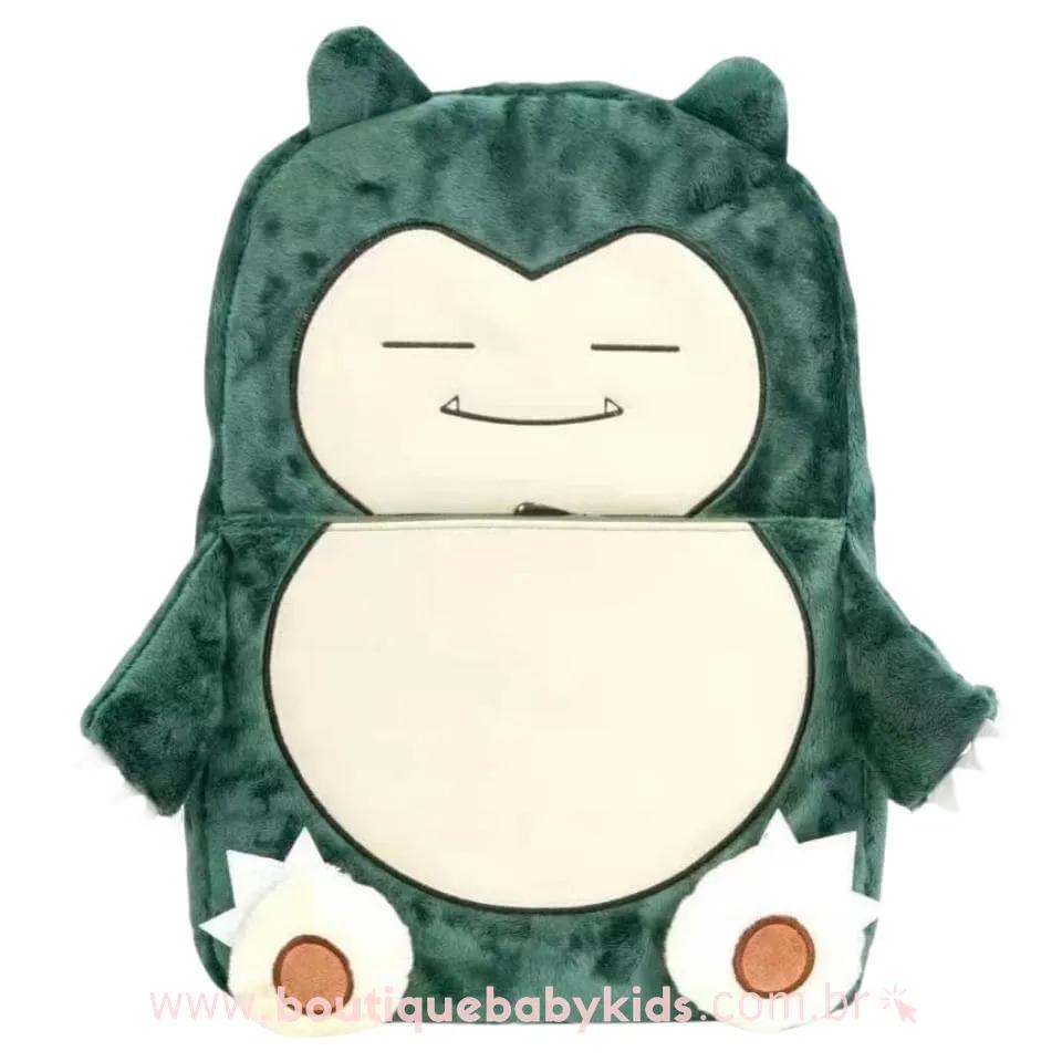 Mochila Infantil Pokémon Snorlax Verde - Boutique Baby Kids